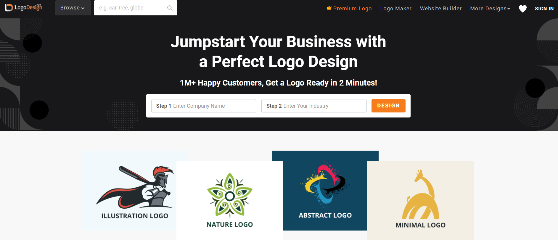 screenshot of Logo Design